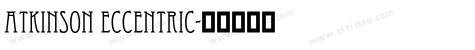 Atkinson Eccentric字体转换